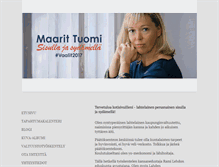 Tablet Screenshot of maarittuomi.net